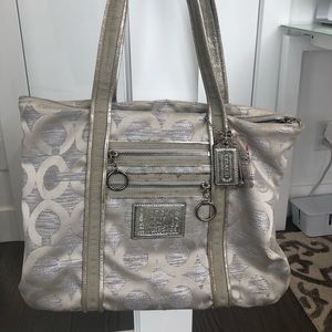Coach metallic handbag